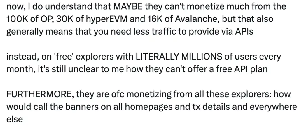 Các khoản phí bất ngờ của Etherscan! Vô tình phơi bày những mâu thuẫn phụ thuộc dữ liệu của hệ sinh thái Ethereum
