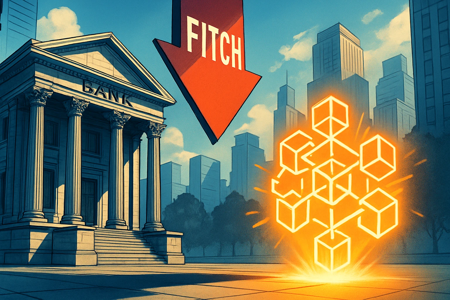 Fitch cảnh báo sẽ hạ xếp hạng tín dụng của các ngân hàng nắm giữ quá nhiều Bitcoin